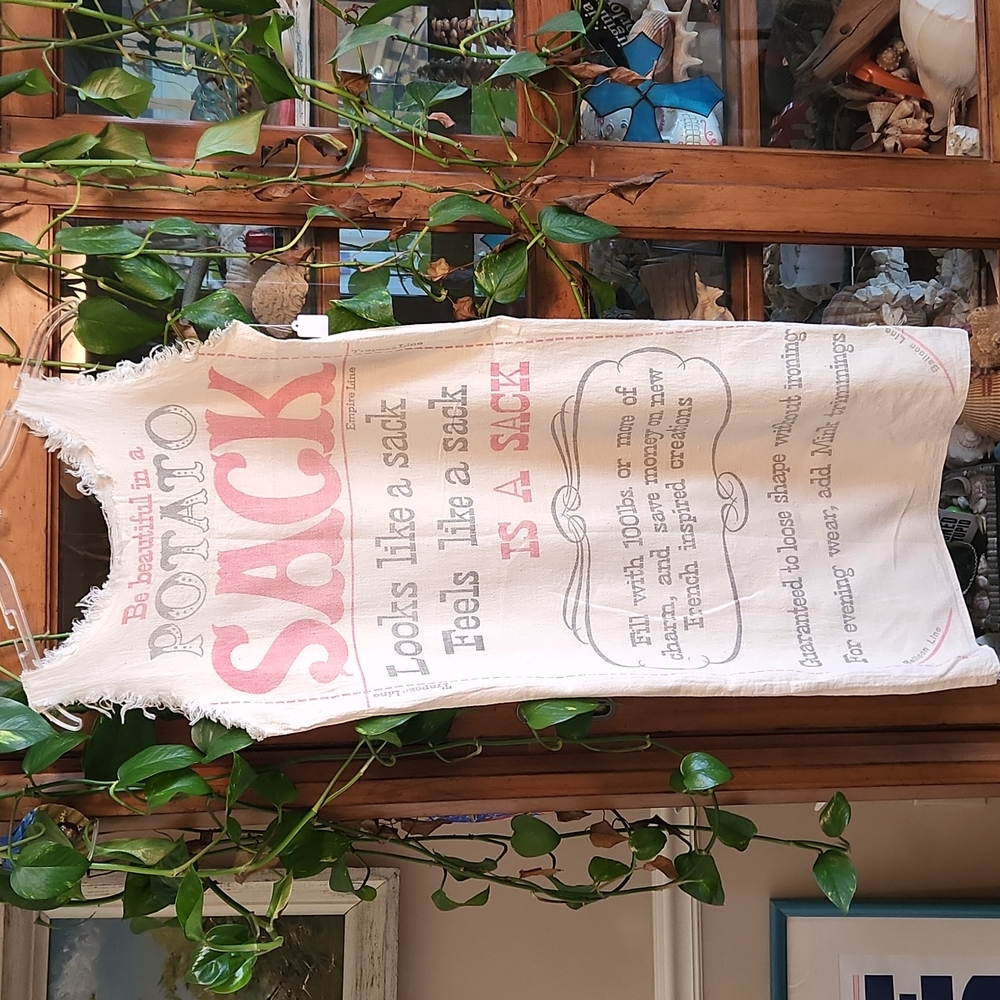 Vintage Potato Sack Dress S
